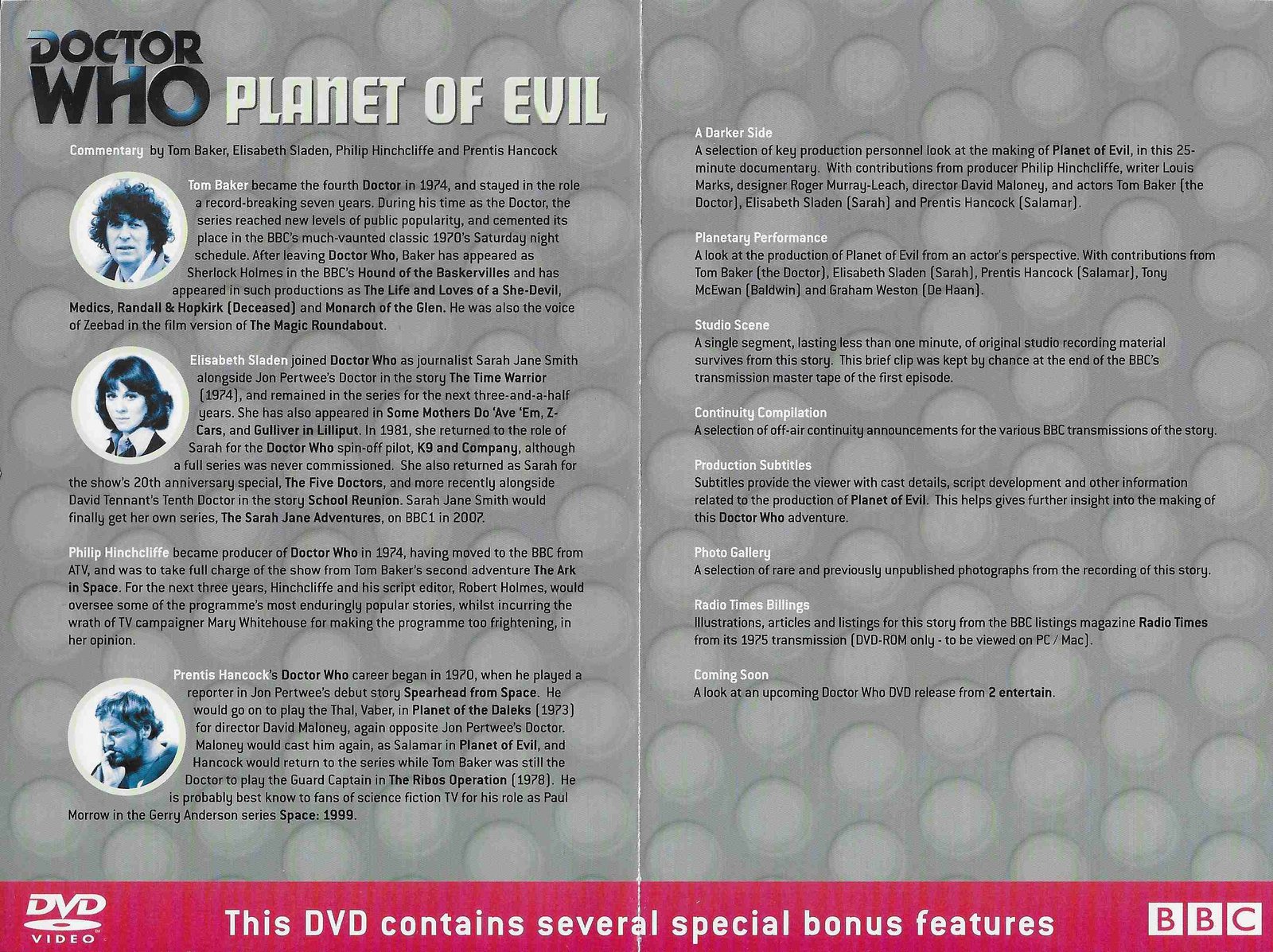 Inserts from BBCDVD 1814